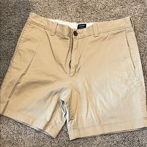 J. Crew Tan Flat Front Men Shorts